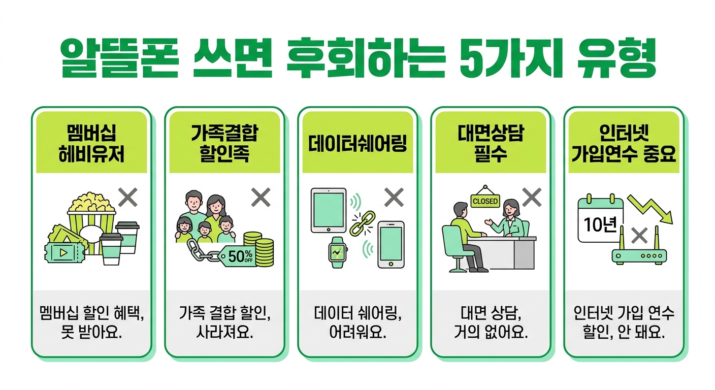 알뜰폰으로 갈아타면 후회하는 5가지 사람 유형 정리